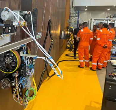 Team in training session in Remotion´s location in Norway. Photo: Beerenberg.