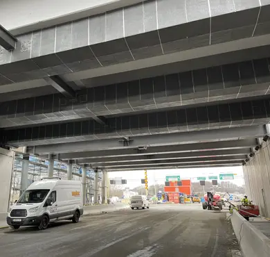 Beerenberg sørget for passiv brannbeskyttelse av Tingstad tunellen.