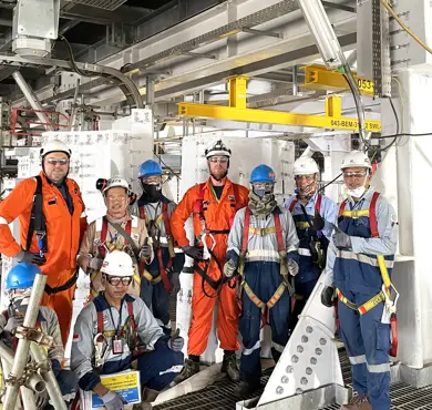 The installation was carried out by local workers under the direction of three employees from Beerenberg and was completed before Christmas.