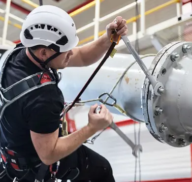 Rope access technique - Our services - Beerenberg