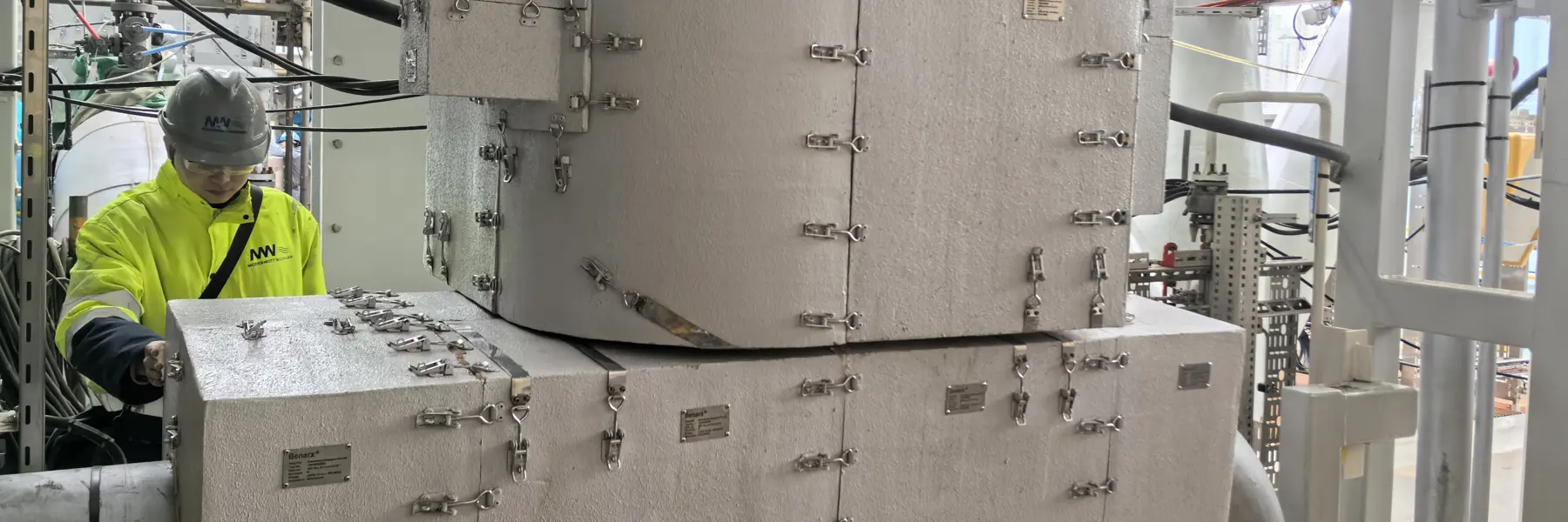 Passive Fire Protection with Benarx removable fire protection. Photo: Beerenberg.